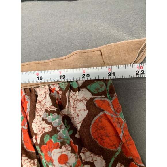 Vintage Handmade Floral Cotton Apron with Pocket - Picture 6 of 6